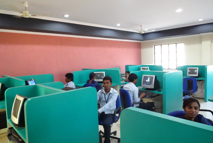 Students in the computer lab